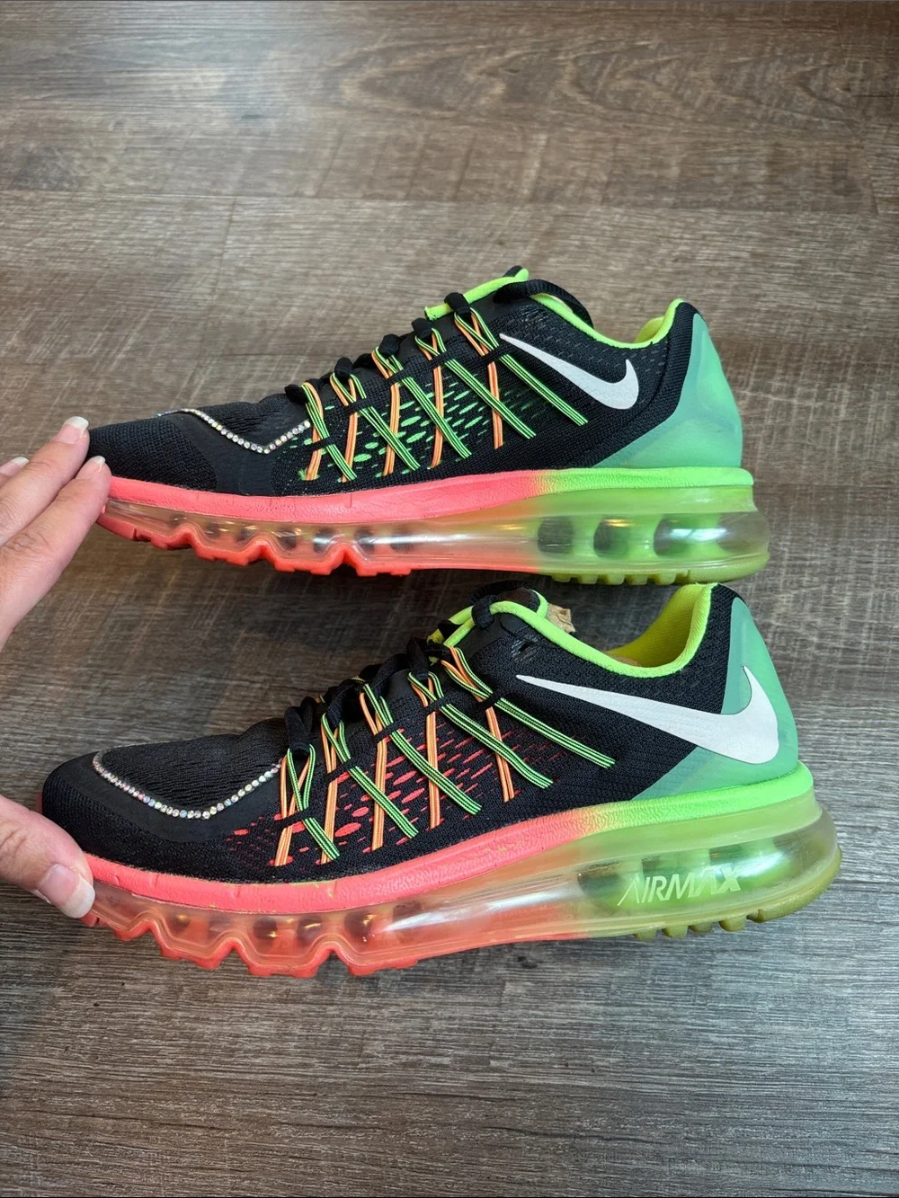 Nike Air Max Running Shoes Women's Size 6.5 Hyper Punch Lime